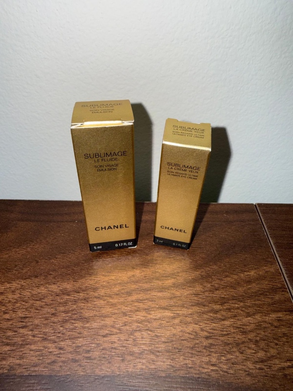 BRAND NEW Chanel Sublimage La Creme Yeux 3 ML & Le Fluide 5 ML - SOLD TOGETHER